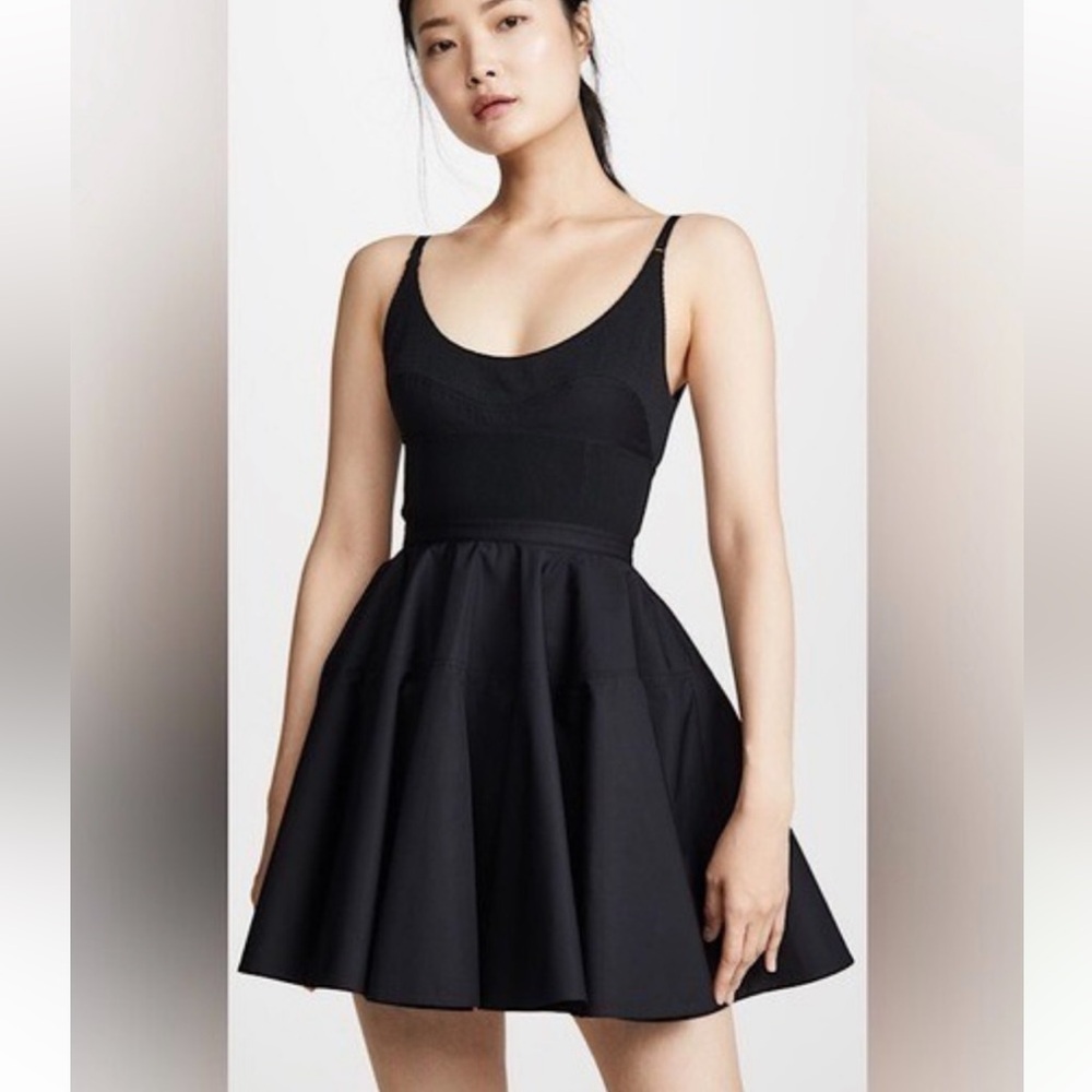 Alexander Wang fit and flare black dress size 0